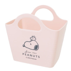 Japan Peanuts Mini Basket - Snoopy & Woodstock / Pink