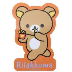 Japan San-X Vinyl Sticker - Rilakkuma / Fast Food