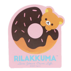 Japan San-X Vinyl Sticker - Rilakkuma / Donut