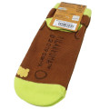 Japan San-X Face Socks - Chairoikoguma / Neon Yellow - 2