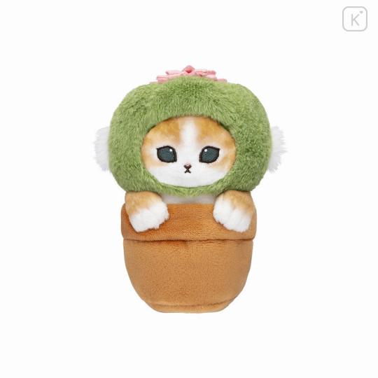 Japan Mofusand Plant Plush Toy - Cat / Cactus with Flowers - 1