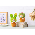 Japan Mofusand Plant Plush Toy - Cat / Cactus with Flowers - 3