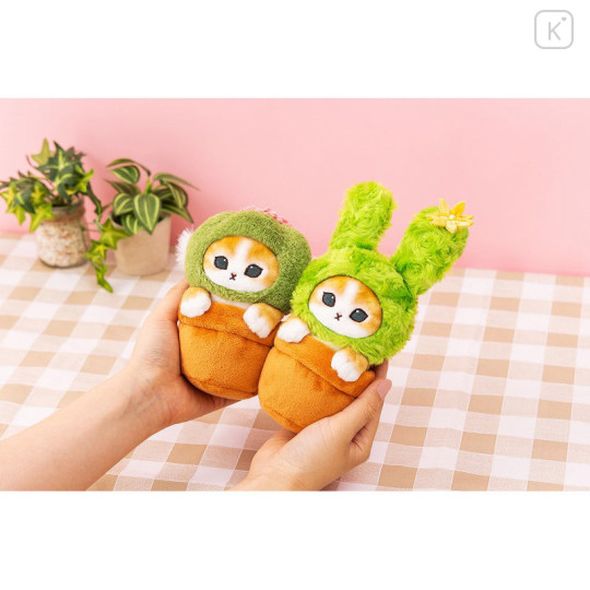 Japan Mofusand Plant Plush Toy - Cat : Cactus Like A Rabbit - 2