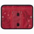 Japan Mofusand Passport Holder Multi Accessory Case - Cat / Strawberry Black & Red - 5