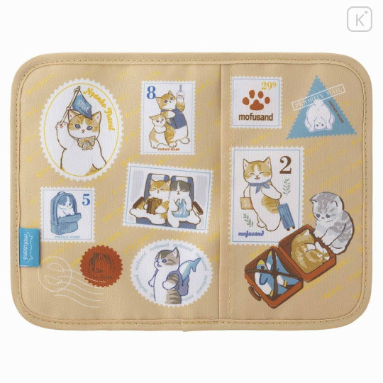Japan Mofusand Passport Holder Multi Accessory Case - Cat : Travel Memory - 4