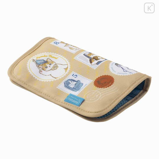 Japan Mofusand Passport Holder Multi Accessory Case - Cat : Travel Memory - 6