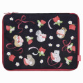 Japan Mofusand Compression Storage Bag (L) - Cat / Strawberry Black & Red - 1