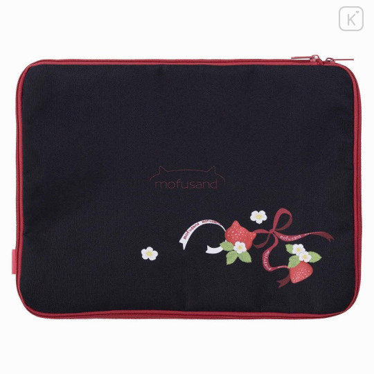 Japan Mofusand Compression Storage Bag (L) - Cat / Strawberry Black & Red - 6