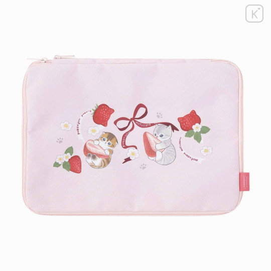 Japan Mofusand Compression Storage Bag (M) - Cat / Strawberry Pink - 1