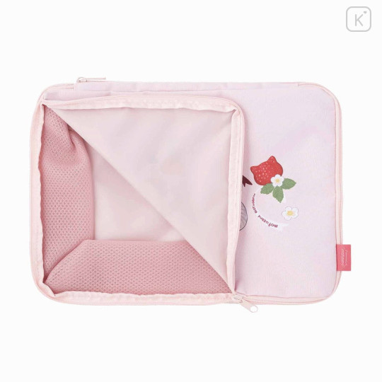 Japan Mofusand Compression Storage Bag (M) - Cat / Strawberry Pink - 8