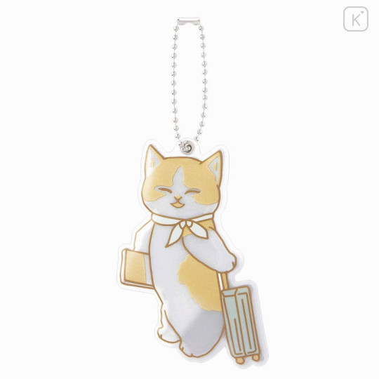 Japan Mofusand Reflector Keychain - Cat / Travel Memory - 1