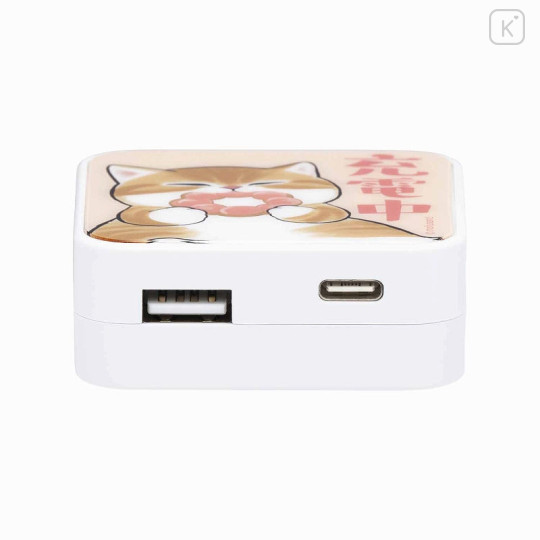 Japan Mofusand Usb & Usb-C Port AC Adapter - Cat / Donut - 4