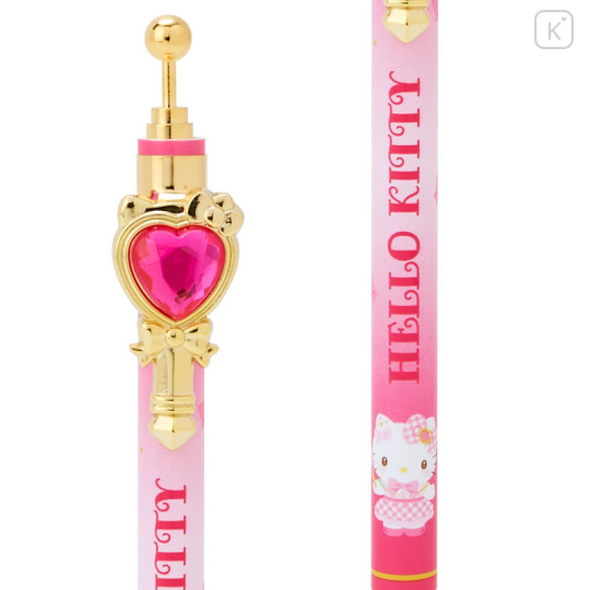 Japan Sanrio Original Ballpoint Pen With Stone - Hello Kitty / Make You Love Me Even More - 3