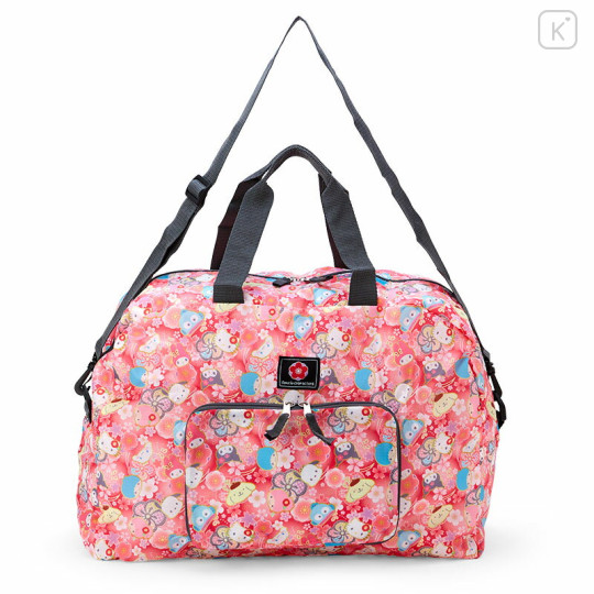 Japan Sanrio Folding Boston Bag - Red - 1