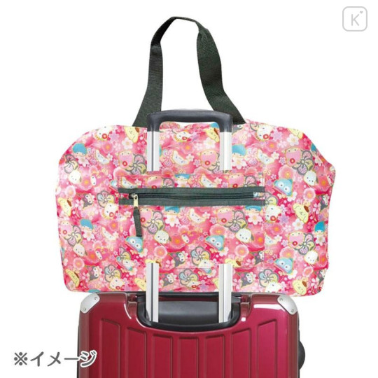 Japan Sanrio Folding Boston Bag - Red - 5