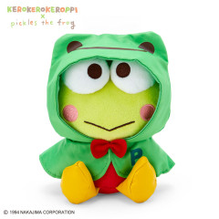 Japan Sanrio × Pickles the Frog Plush Toy - Keroppi / Rain Poncho