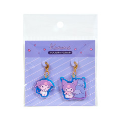 Japan Sanrio Acrylic Charm - Kuromi / Clingy Tears