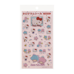 Japan Sanrio Silver Hologram Seal Sticker - Clingy Tears Red