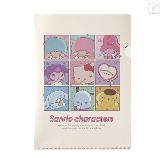 Japan Sanrio A4 Clear File - Clingy Tears - 1