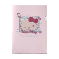 Japan Sanrio A4 Clear File - Hello Kitty / Clingy Tears - 1