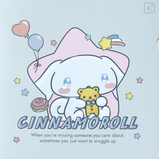 Japan Sanrio A4 Clear File - Cinnamoroll / Clingy Tears - 3