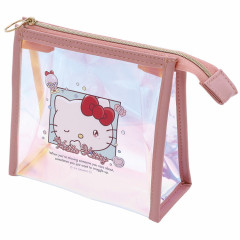 Japan Sanrio Gusseted Pouch - Hello Kitty / Clingy Tears