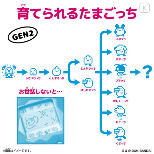 Japan Original Tamagotchi Color Collection - Black - 3