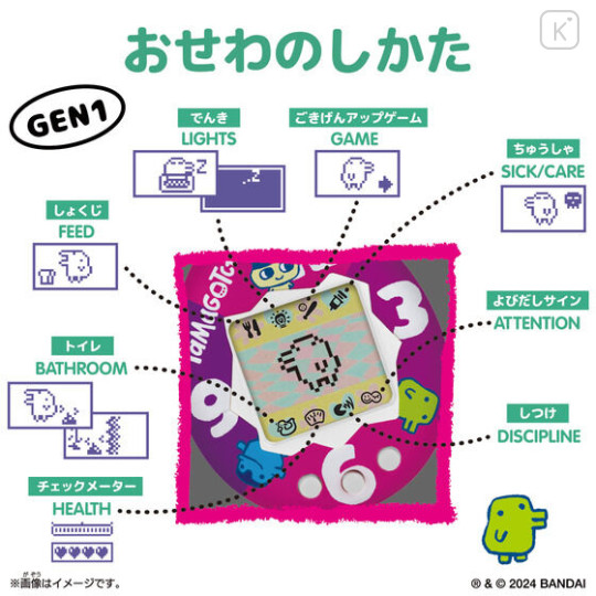 Japan Original Tamagotchi Color Collection - Blue - 2