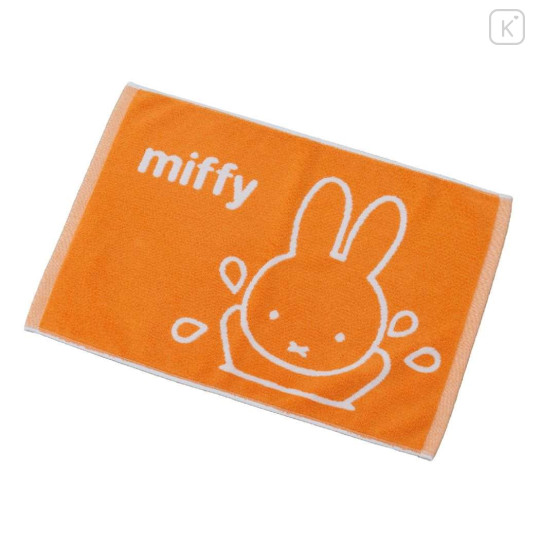 Japan Miffy Jacquard Mat - Miffy / Orange & White - 1