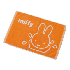 Japan Miffy Jacquard Mat - Miffy / Orange & White
