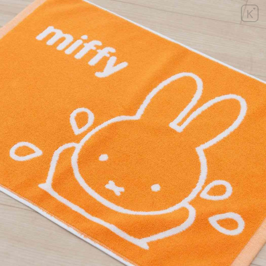 Japan Miffy Jacquard Mat - Miffy / Orange & White - 3