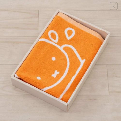 Japan Miffy Jacquard Mat - Miffy / Orange & White - 4