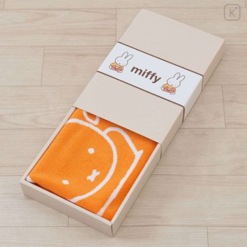 Japan Miffy Jacquard Mat - Miffy / Orange & White - 5