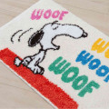 Japan Peanuts Fluffy Mat - Snoopy / Woof - 3