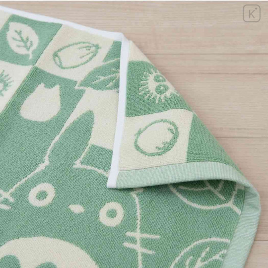 Japan Ghibli Jacquard Mat - My Neighbor Totoro / Green & White - 3