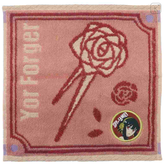 Japan Spy×Family Jacquard Mini Towel Handkerchief - Yuk / Rose - 1