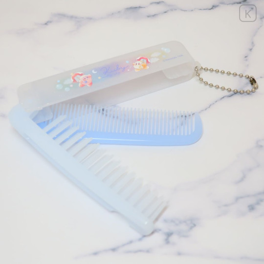 Japan Kirby Folding Compact Comb & Brush - Melty Sky - 3