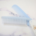 Japan Tom and Jerry Folding Compact Comb & Brush - Blue White - 3