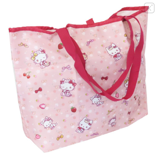 Japan Sanrio Eco Shopping Bag & Pouch - Hello Kitty & Hello Mimmy / Dolly Mix - 2