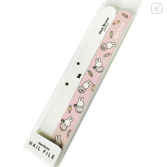 Japan Miffy Nail File Shiner Set of 2 - White & Pink - 1