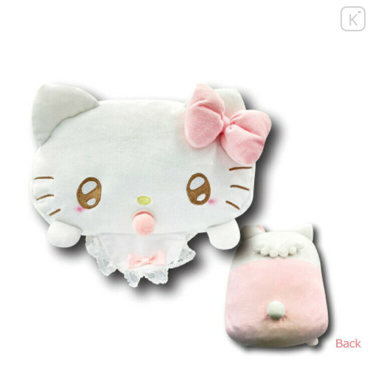 Japan Sanrio Fluffy Cushion - Hello Kitty / Angel Baby - 2