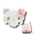 Japan Sanrio Fluffy Cushion - Hello Kitty / Angel Baby - 2