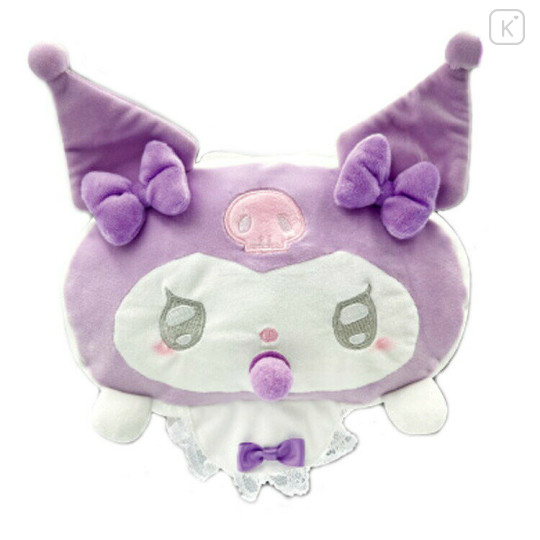 Japan Sanrio Fluffy Cushion - Kuromi / Angel Baby - 1