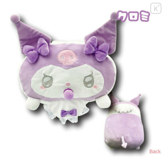 Japan Sanrio Fluffy Cushion - Kuromi / Angel Baby - 2