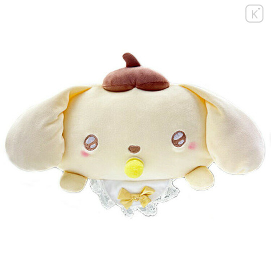 Japan Sanrio Fluffy Cushion - Pompompurin / Angel Baby - 1