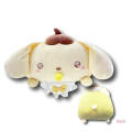 Japan Sanrio Fluffy Cushion - Pompompurin / Angel Baby - 2