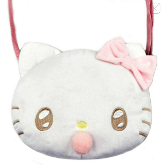 Japan Sanrio Face Pochette Should Bag - Hello Kitty / Angel Baby - 1