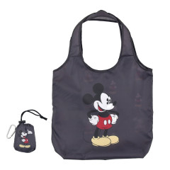 Japan Disney Store Eco Shopping Bag with Carabiner - Mickey Mouse