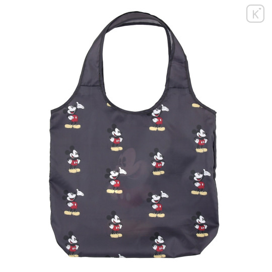 Japan Disney Store Eco Shopping Bag with Carabiner - Mickey Mouse - 3