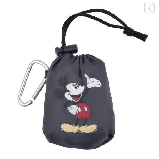 Japan Disney Store Eco Shopping Bag with Carabiner - Mickey Mouse - 5